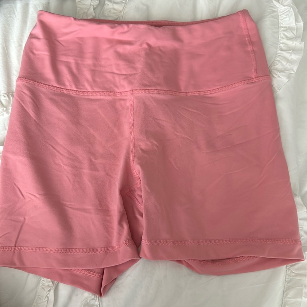 pink biker shorts size medium